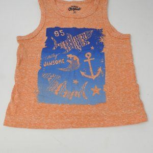 4T OshKosh B'gosh Orange Tank with Screen printing